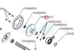 Moyeu De Disque D'embrayage Pour Tondeuse Débroussailleuse Sarp (0302010101)