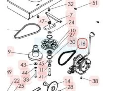 Chaîne De Transmission Pour Tondeuse Débroussailleuse Sarp (0306020016)