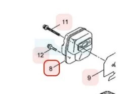 Pot D'échappement Pour Débroussailleuse Maruyama (285781)