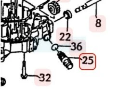 Bouchon De Vidange Pour Moteur Kawasaki (920662180)