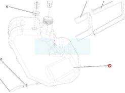 Réservoir à Essence Pour Débroussailleuse Autoportée Roques & Lecoeur (N232130022)