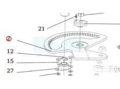 Crémaillère De Direction Pour Débroussailleuse Autoportée Roques & Lecoeur (S532033322443)