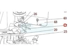 Ventilateur De Boîte Pour Débroussailleuse Autoportée Roques & Lecoeur (S532075412033)